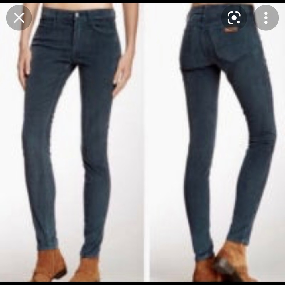 Joes skinny Visionaire corduroy jeans chocolate color size 26